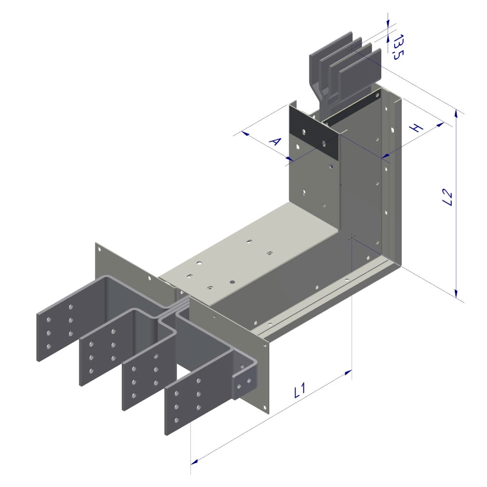 Codo flanche vertical (CFV)