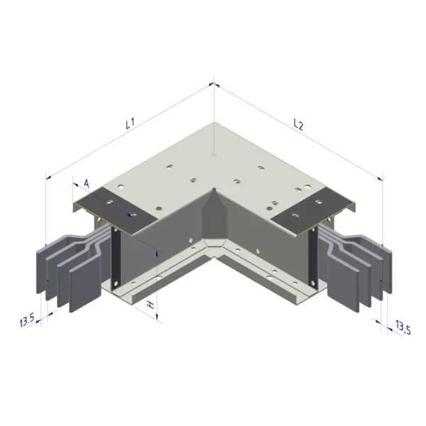 Codo horizontal a 90° (CH)