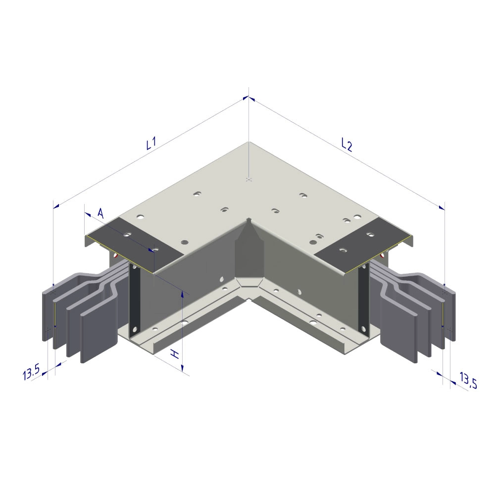 Codo horizontal a 90° (CH)